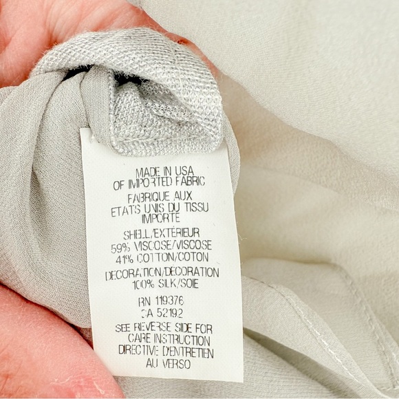 Helmut Lang Gray Sleeveless Blouse with Rounded Neckline - Picture 5 of 5